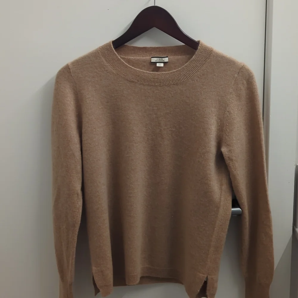 J. Crew Cashmere Camel Crewneck Sweater - Picture 2 of 4